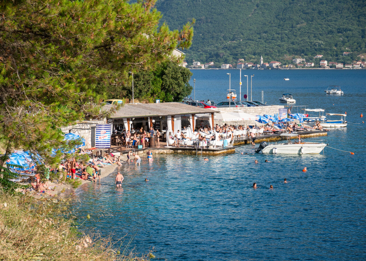 perast-beach-1280x914-1 Peskovita Plaza Beach and Pirate Bar in Perast, Montenegro